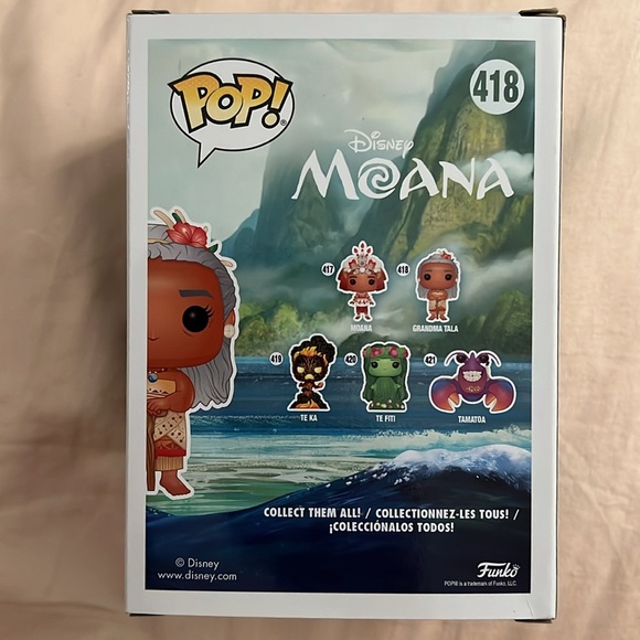 NIB Vaulted Funko Pop Disney Moana Grandma Tala 418 - Picture 3 of 7